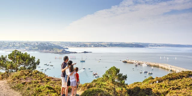 Erquy - Vue panoramique sur la baie de Saint-Brieuc