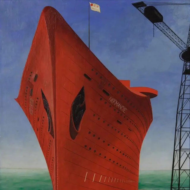 Jules Lefranc, le lancement du Normandie, 1933. Laval, Musée d'Art Naïf et des Arts Singuliers