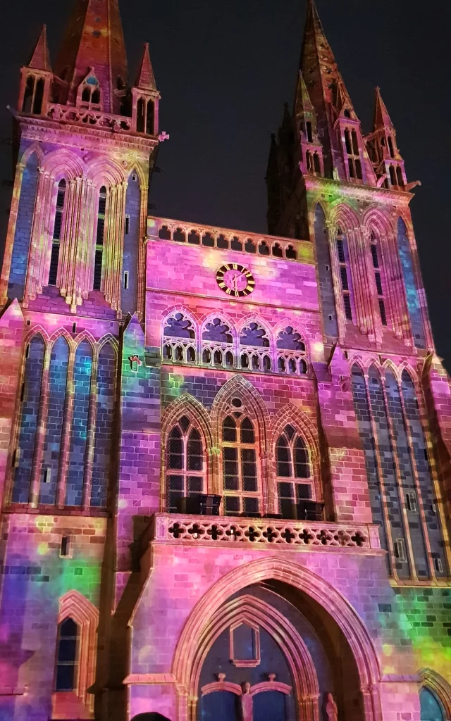 Saint Pol De Leon A Noel Projection Cathedrale